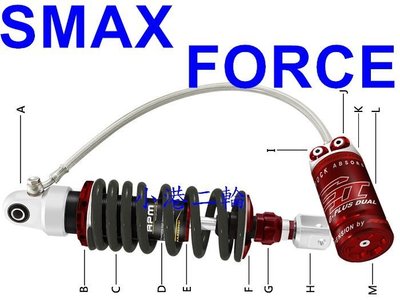 【小港二輪】完工價.含運 RPM GII 牽瓶 可調 客製化 避震器 SMAX. FORCE