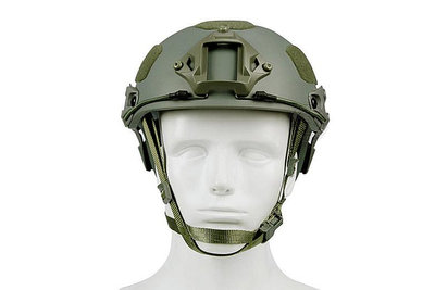 台南 武星級 WST-AF 二合一 戰術頭盔 綠 ( 軍用生存遊戲鎮暴警察軍人士兵鋼盔頭盔防彈安全帽護具海豹運動自行車滑