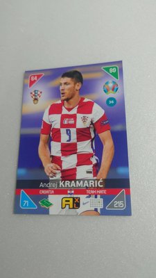 EURO 2020 - KICK-OFF 2021克羅埃西亞足球明星ANDREJ KRAMARIC少見一張~10元起標