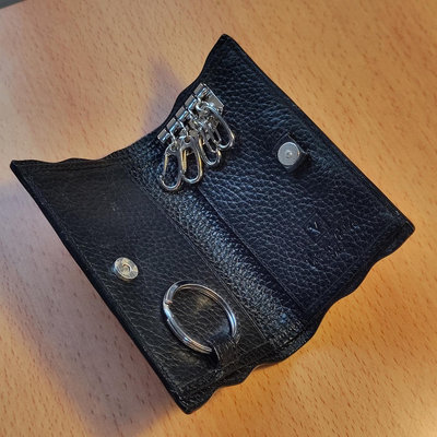 Valentino Rudy 范倫鐵諾 路迪 鑰匙包 鑰匙圈 leather key holder chain 卡夾 錢夾 clip 皮夾 錢包 wallet