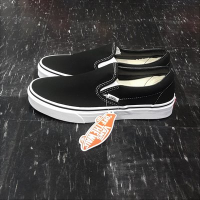 VANS Classic Slip On Black 懶人鞋 黑色 黑白 帆布 基本款 滑板鞋
