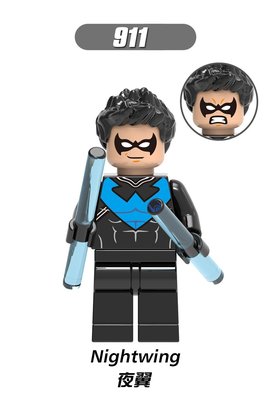 【積木班長】911 夜翼 DC 正義聯盟 BATMAN 超級英雄 人偶 欣宏 袋裝/相容 樂高 LEGO 積木