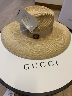 Gucci crystal straw hat 草帽 現貨 全新
