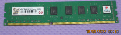 【寬版雙面顆粒】 Transcend  創建  DDR3-1600   4G   桌上型二手記憶體  (原廠終保)