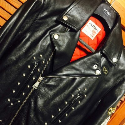 日本【HYSTERIC GLAMOUR X Lewis Leathers】聯名款機車皮衣外套