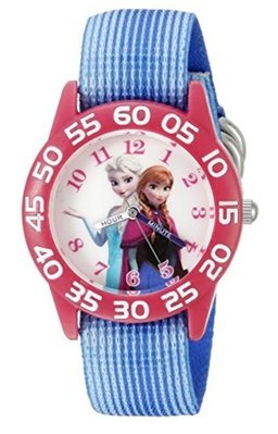 預購 美國 迪士尼 Frozen 冰雪奇緣公主款 石英機芯 可愛兒童手錶 石英錶 指針學習錶 尼龍錶帶 生日新年禮