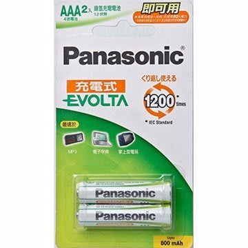 【胖胖秀OA】國際牌Panasonic鎳氫充電電池4號(2入/盒)