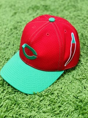 貳拾肆棒球-日本帶回日職棒廣島鯉魚特別版球員版球帽Mizuno pro日製