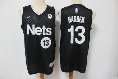 詹姆士·哈登(James Harden) NBA布魯克林籃網隊 熱壓 球迷版 球衣 13號