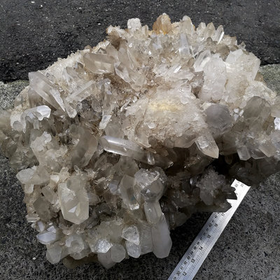 [友克鑫礦業]292約重45kg-雙尖白水晶柱 木里藏族自治縣產 白水晶簇 原礦擺件