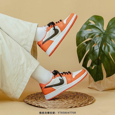 Nike Air Jordan 1 Low OG“橙白扣碎籃”文化時尚耐磨籃球鞋　CZ0790-801　男鞋[飛凡男鞋]