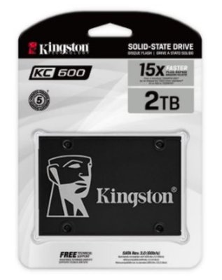 【台中自取】金士頓 KC600系列 SKC600/2048G 2TB 2.5吋 SATA3 SSD / 五年保固