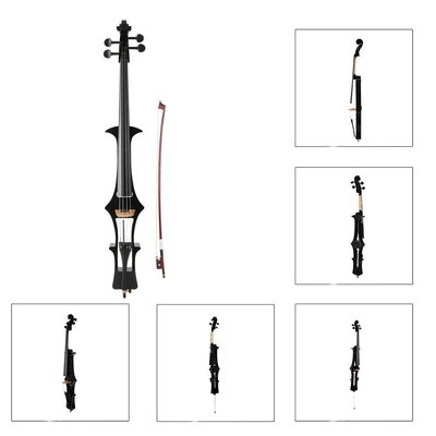 特賣-活動價提琴黑色演奏 電聲大提琴考級大提琴新款電子新款 專業大提~
