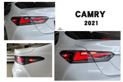小傑-全新 CAMRY 17 18 19 20 21 8代 8.5代 LEXUS樣式 黑框 流水方向燈 含定位燈 尾燈