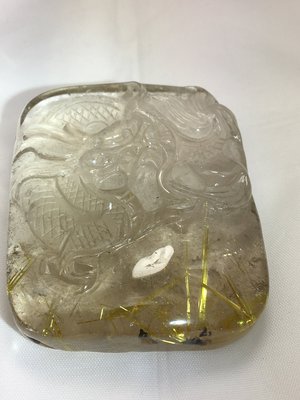 晶曜水晶~~~天然巴西鈦晶龍牌墜