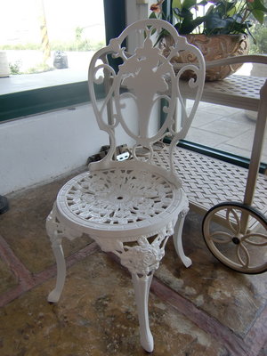 Home Décor 庭園美式休閒家具 - 鑄鋁 玫瑰單人椅 鋁合金 耐用耐候 2色 現貨供應中