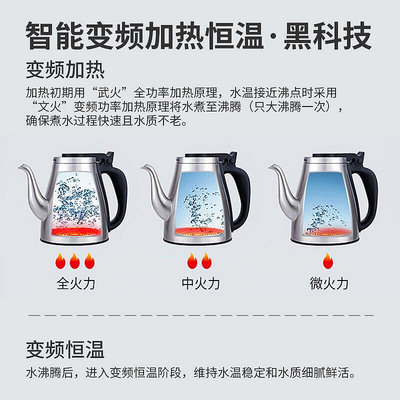 【】考啦電熱水壺茶臺泡茶專用自動上水恆溫316不鏽鋼家用燒水壺
