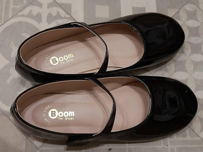 韓國專櫃品牌 正韓Boom 黑色瑪莉珍皮鞋 size:250 (腳長24.5cm內可穿
