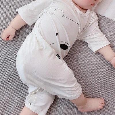 極致優品 日本JULIPET 寶寶睡衣短袖夏季薄款連身防踢被嬰兒男女童兒童睡袋 NY537