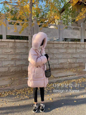 韓國 好美的大毛領羽絨外套➰高充絨量90% 鵝絨