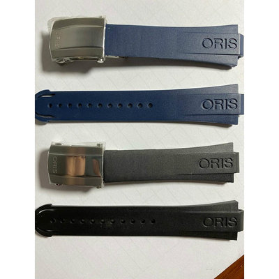 適配豪利時ORIS Aquis 系列  24*12MM 橡膠防水折疊扣 7730/7740 表徑43.5MM 錶帶