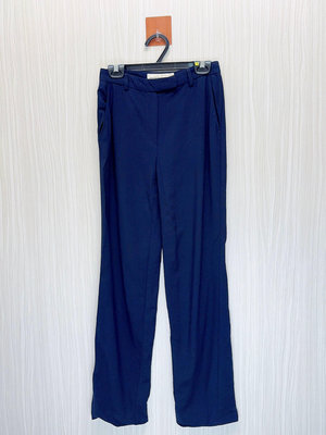 Emporio Armani 義大利製 深藍素面西裝長褲