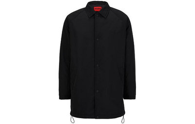 HUGO BOSS FW23 純色Logo刺繡長袖夾克外套