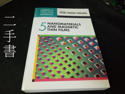 【本度二手書3B32】Handbook of Thin Film Materials:5 0125129084