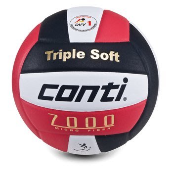 【預購品】CONTI -日本 超細纖維結構 排球 5號球  白/黑/紅  V7000-5-WBKR 可團購 [迦勒]