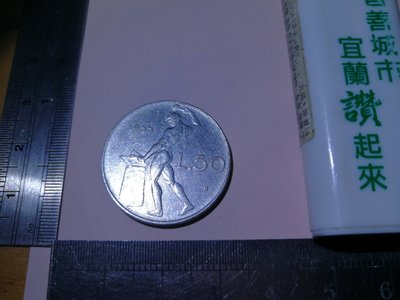 義大利 1955年～男神、頭像圖 50 LIRA 銘馨易拍重生網 111M02 早期 老錢幣/硬幣( 1枚ㄧ標 )如圖