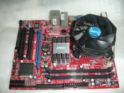 【電腦零件補給站】微星G31TM-P35主機板 + Core 2 Duo E6600 3.06G雙核心CPU含風扇