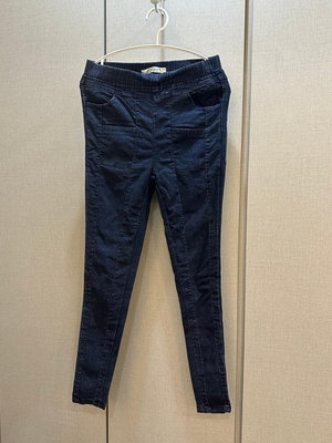 彈性鬆緊腰褲頭藍色牛仔褲 尺寸:XL(版偏小，適合M)( i_love-holic_a 韓妮 可樂果