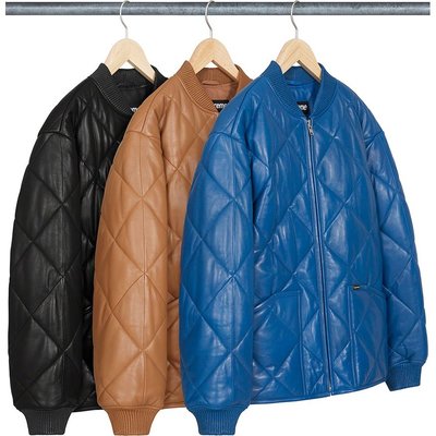 【紐約范特西】SUPREME FW22 Quilted Leather Work Jacket 皮衣