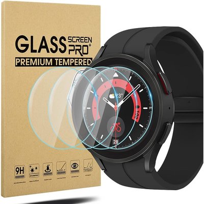 gaming微小配件-SAMSUNG 適用於三星手錶鋼化膜 Galaxy watch5/4/pro 高清防摔保護膜 40/44/45-gm