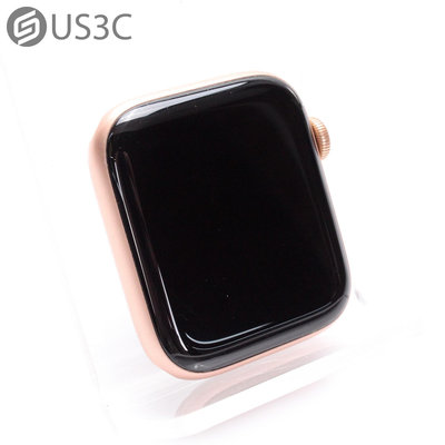 【US3C-台南店】【一元起標】Apple Watch SE 44mm GPS+LTE 金色 鋁金屬邊框 行動網路版 學心率感測器 光度感測器 二手智慧穿戴裝置