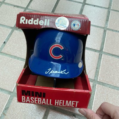 2002 Just Memorabilia Autographed Chicago Cubs Mini Helmet Juan Cruz 親簽 小型頭盔 付證書