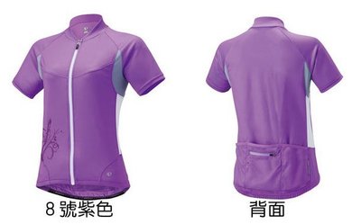 公司貨 日本 PEARL iZUMi W712 8號紫 春夏抗UV防曬 女款短袖車衣 現貨M