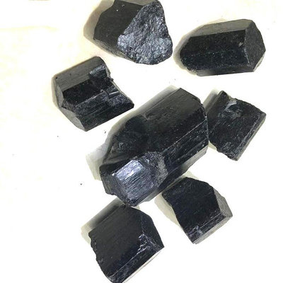 【天然水晶】黑碧璽原石天然黑色電氣石 礦物標本魚缸花盆裝飾水晶碎石