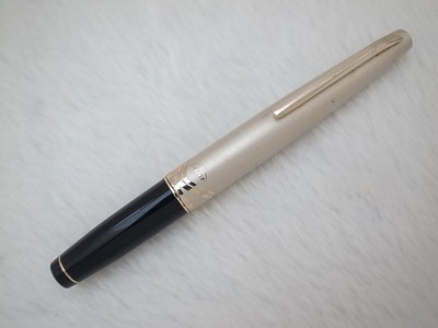 B035 百樂 日本製 鋁蓋黑桿短鋼筆 14k 細字尖(7成新)