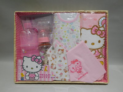 土城三隻米蟲 Hello Kitty 凱蒂貓 嬰兒禮盒 嬰兒組 奶瓶 嬰兒用品 附KT禮袋