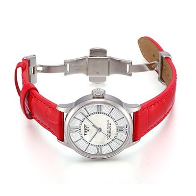 Tissot 天梭杜魯爾系列皮帶80機芯機械女腕錶 T0992071611800