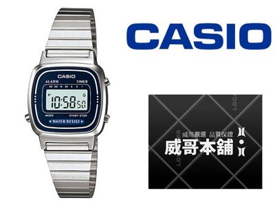 【威哥本舖】Casio台灣原廠公司貨 LA670WA-2 復古時尚女電子錶 LA670WA