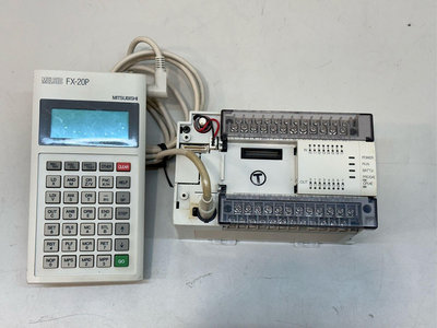 三菱電機 Mitsubishi FX2N-32MT PLC 可程式控制器&amp; FX-20P 書寫器