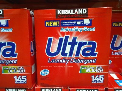 【日日小舖外送代購】好市多 Kirkland Ultra 超濃縮漂白洗衣粉 7.14公斤 145次用量