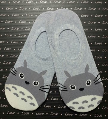 藍色海洋㊣龍貓隱形襪 襪子