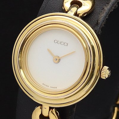 【精品廉售/手錶】Gucci 古馳-金鍊圈 +5彩錶圈 石英女錶*原廠貨/附盒