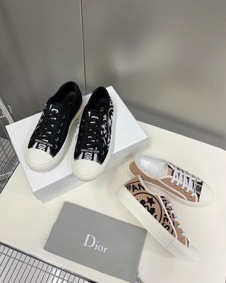 迪奧 Dior CD 圖騰 布鞋 樂福鞋