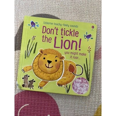 【ginger】Usborne(二手）硬頁音效書+觸摸書  Don't tickle the Lion