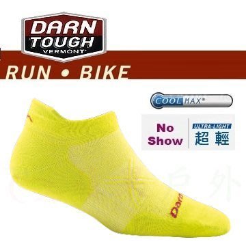 【Darn Tough】1763 COOLMAX【女襪】黃綠 終身保固 戶外機能襪 100％美國製造 雪襪 跑步襪 單車