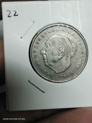 【二手】 X3022 西德1972年2馬克紀念幣1920 錢幣 硬幣 紀念幣【明月軒】
